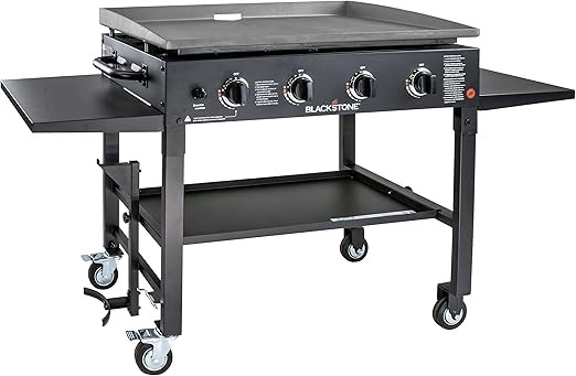 Blackstone 1554 Cooking 4 Burner Flat Top Gas Grill Propane Fuelled Restaurant Grade Professional... | Amazon (US)