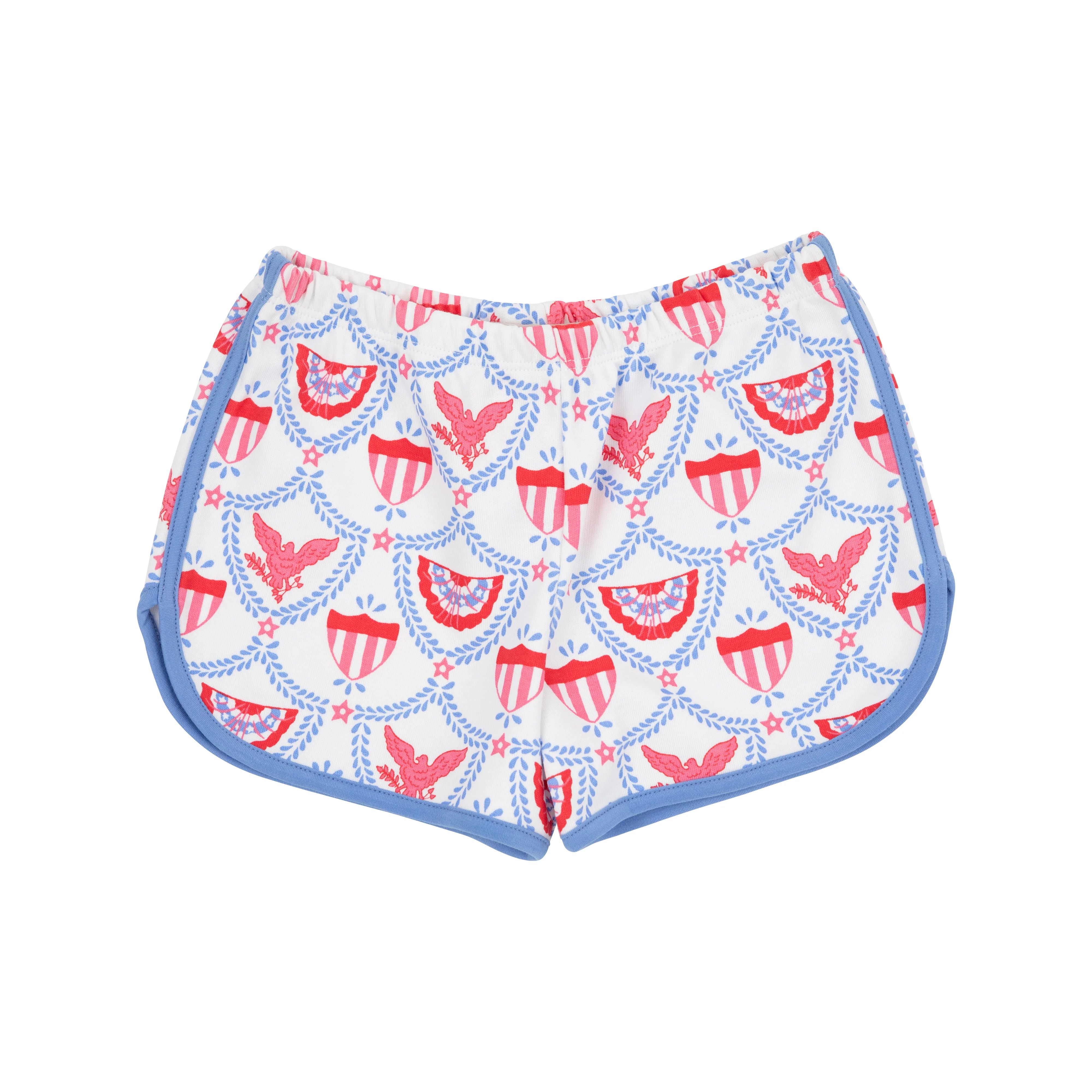 Cheryl Shorts - American Swag with Barbados Blue | The Beaufort Bonnet Company