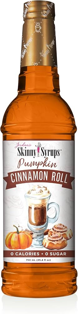 Jordan's Skinny Mixes Syrups Pumpkin Cinnamon Roll, Sugar Free Coffee Flavoring Syrup Bottle, 25.... | Amazon (US)