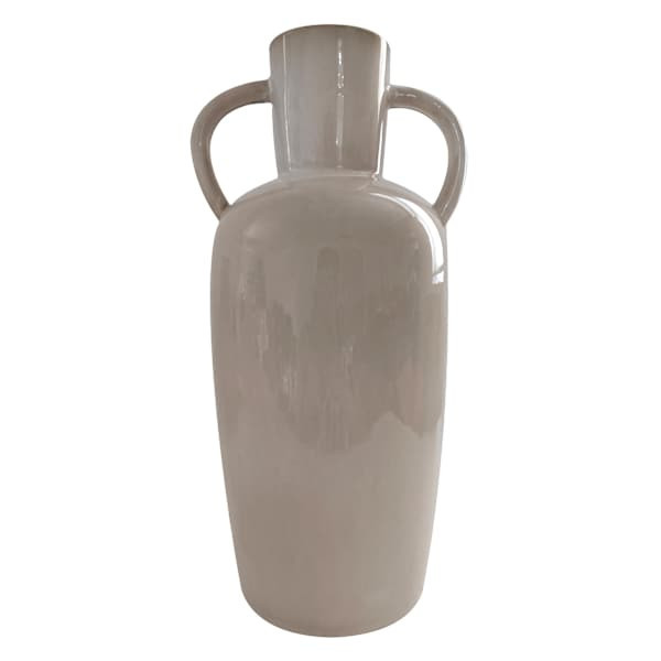 Neutral Ceramic Vase, 13.7", sold by At Home | At Home