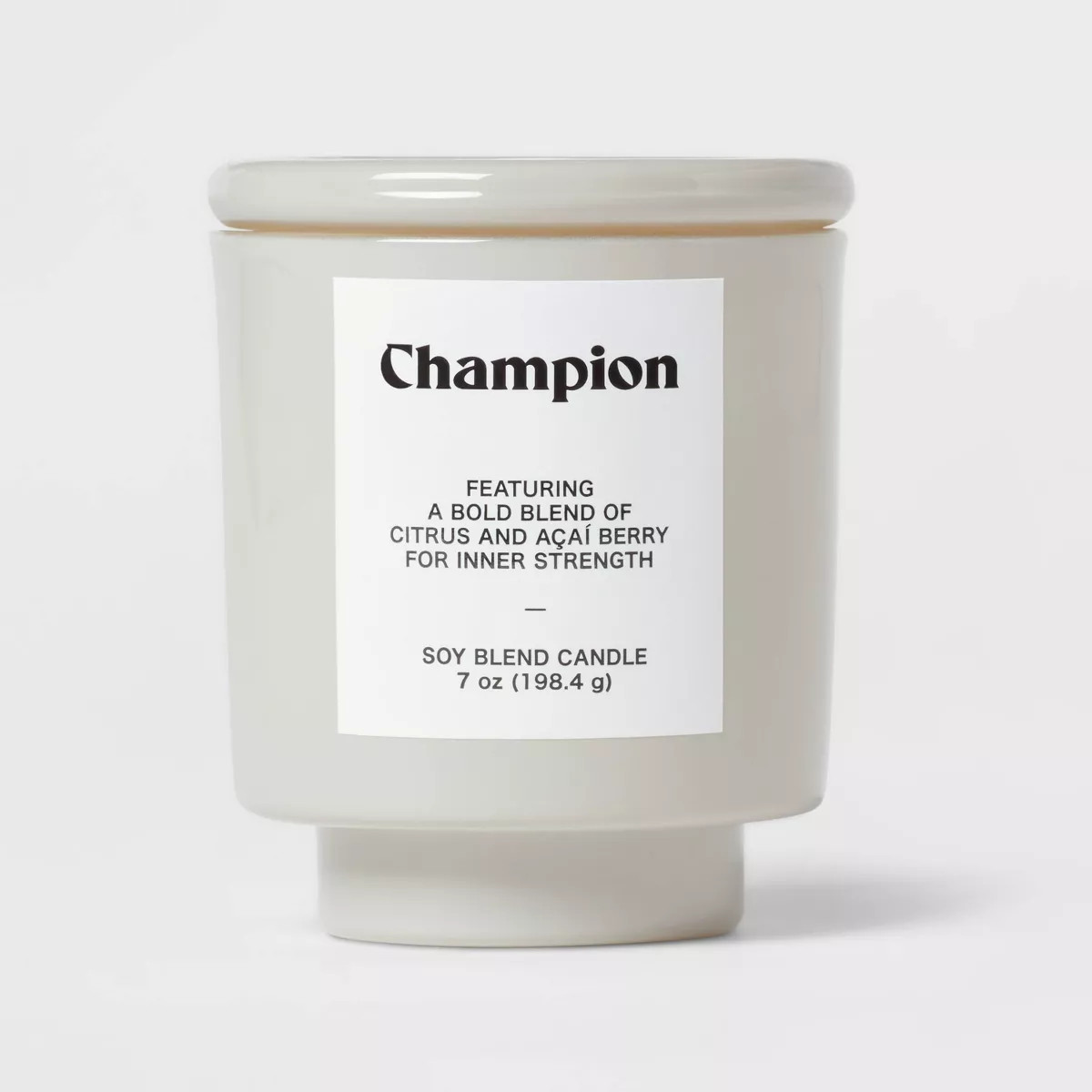 Grey Exterior Painted Glass w/ Glass Lid Citrus and Acai Berry "Champion" 70z - Room Essentials... | Target