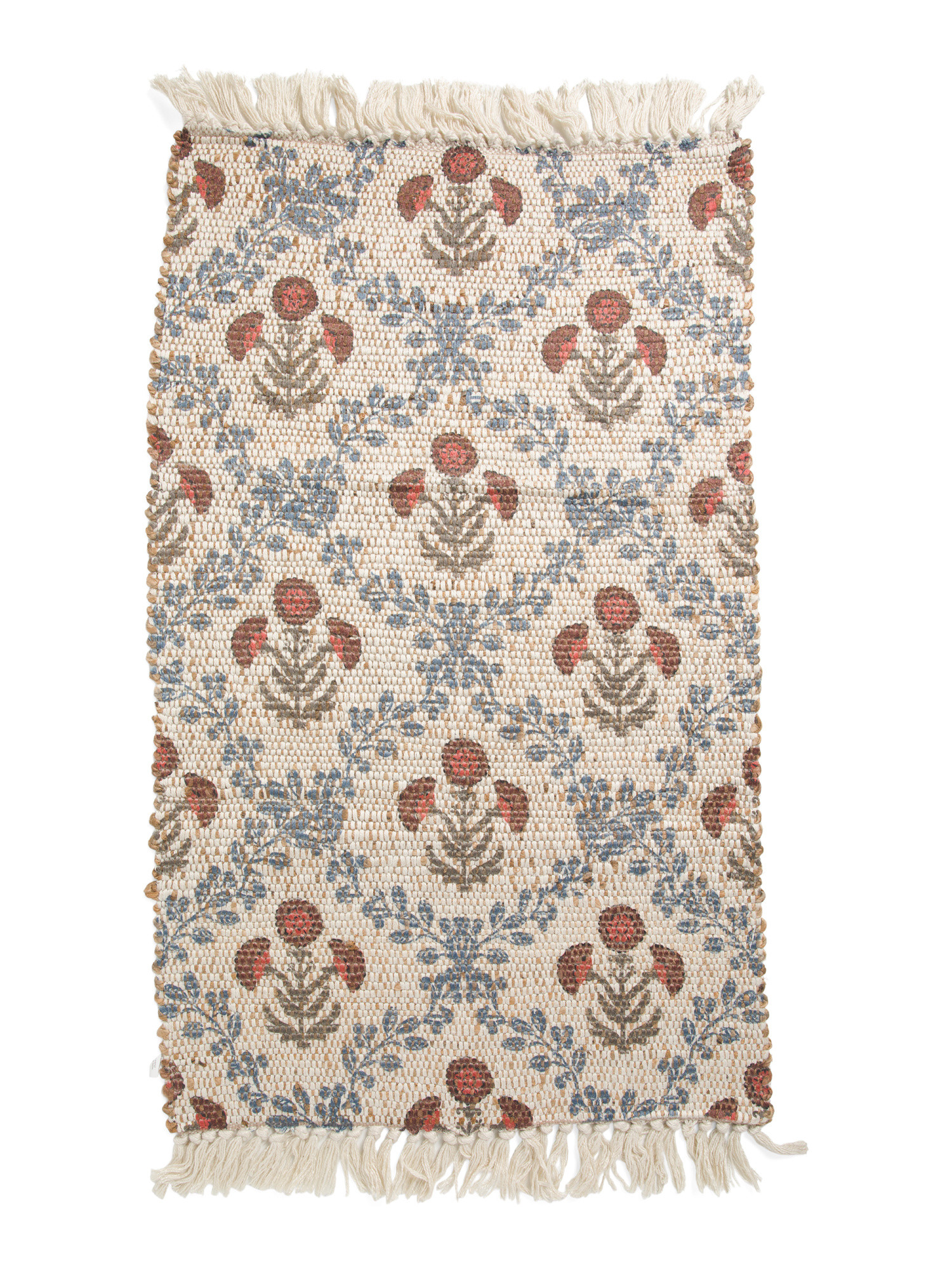 3x4.75 Jute Blend Floral Printed Scatter Rug | Home | Marshalls | Marshalls