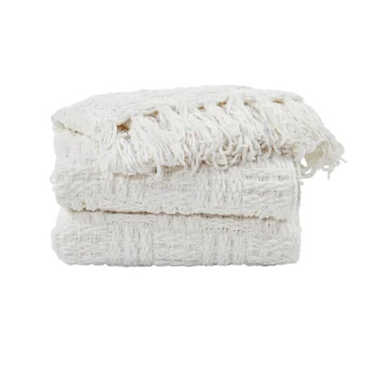 Cable Tweed Knit Throw Blanket | Wayfair North America