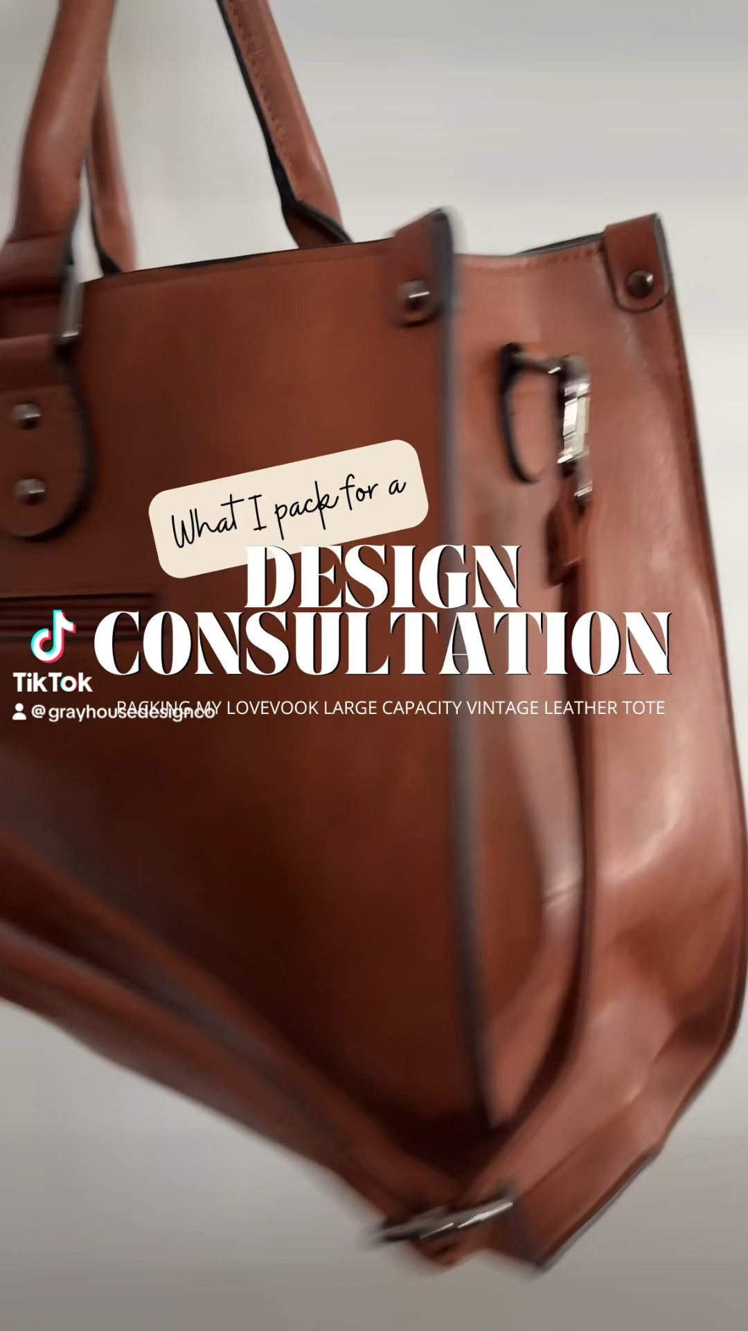 Packing with me for an interior design consultation. I love my Lovevook leather large capacity bag, it holds it all! 

#leathertote #leatherbag #worktote

#LTKVideo #LTKItBag #LTKWorkwear