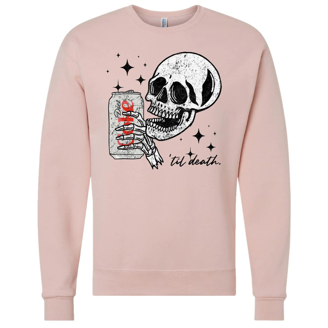 'Til Death Diet Coke' Crewneck Sweatshirt | United Monograms
