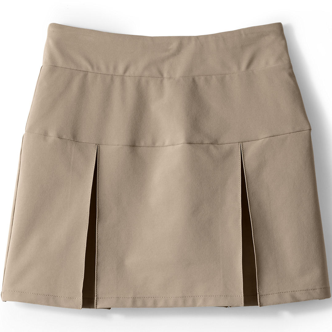Girls Performance Pleated Skort Above the Knee | Lands' End (US)