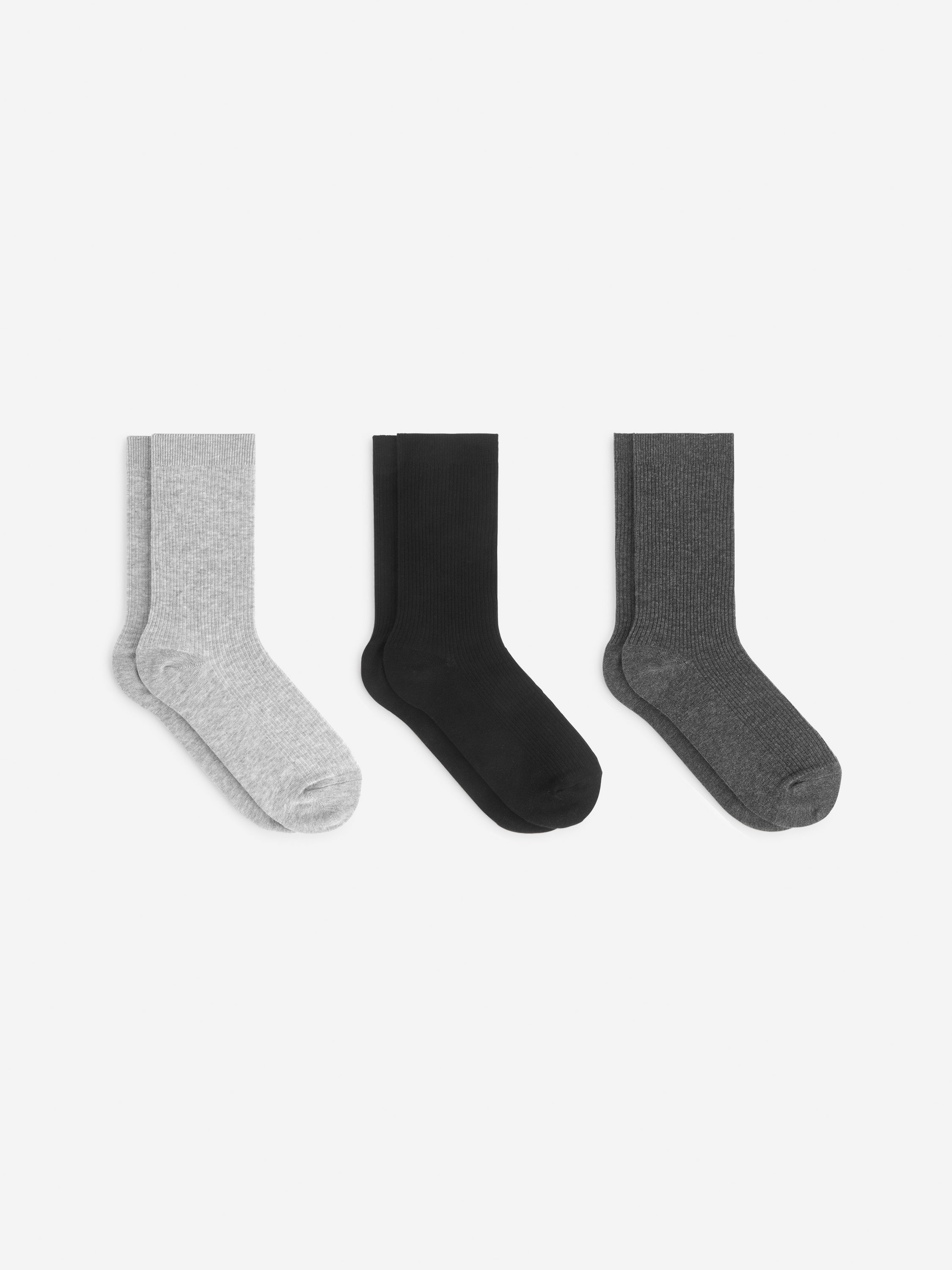 Cotton Rib Socks Set of 3 | Arket UK