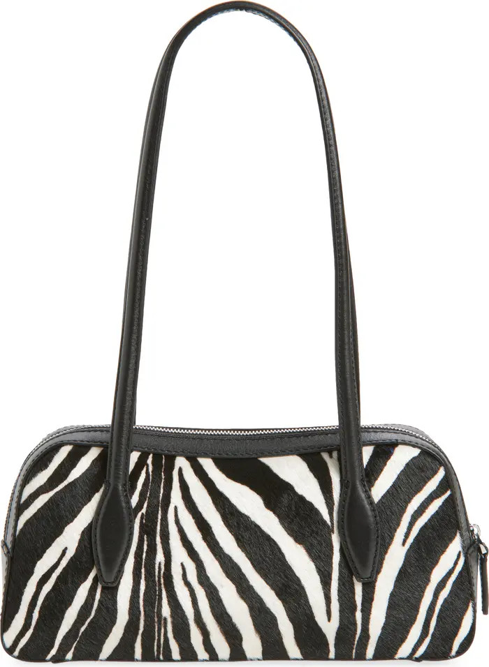 The Mini Top Zip Genuine Calf Hair Shoulder Bag | Nordstrom