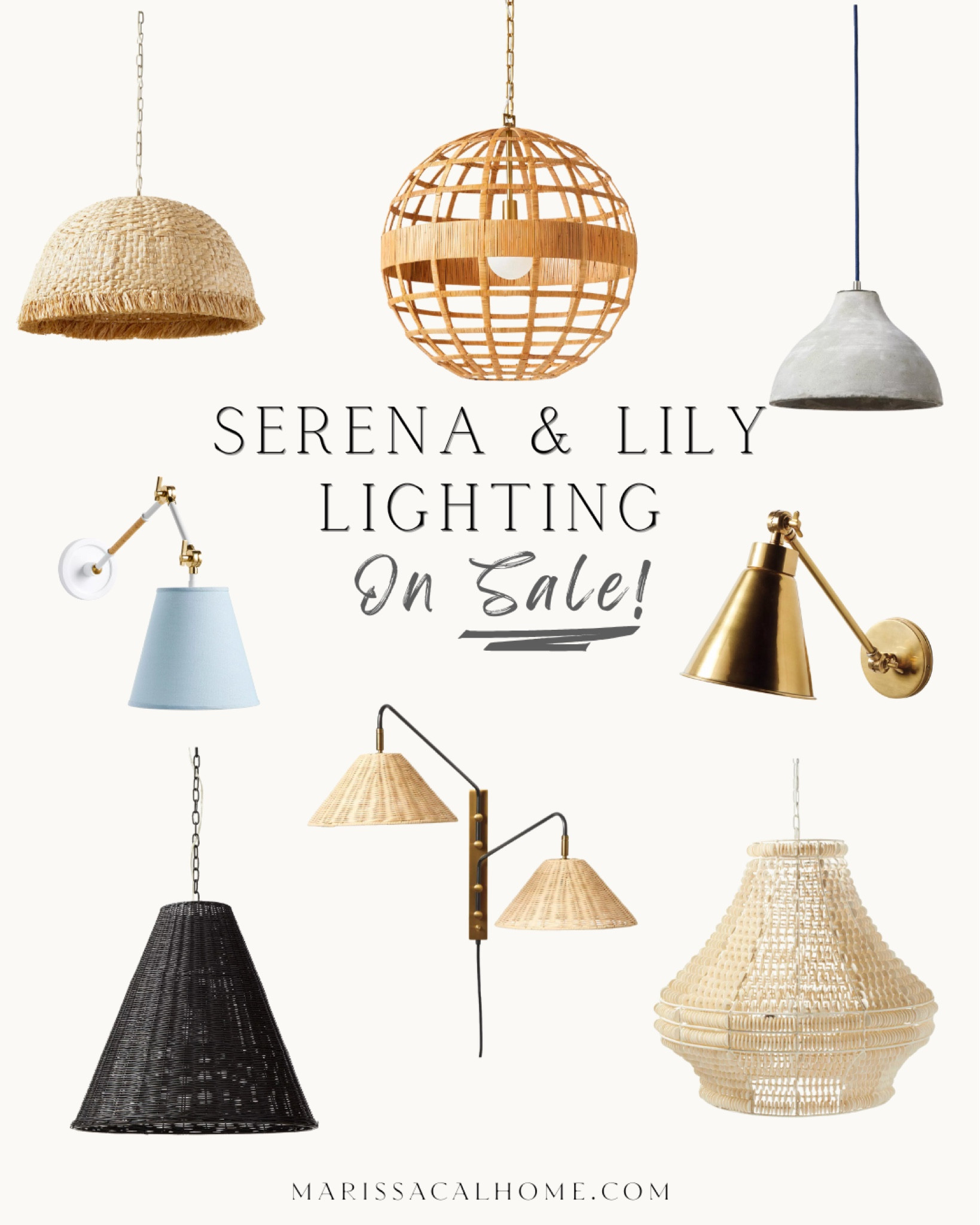 Serena & Lily Pendant Lights // Wall sconce // Chandelier // Seagrass lighting // coastal // sale

#LTKSaleAlert #LTKHome