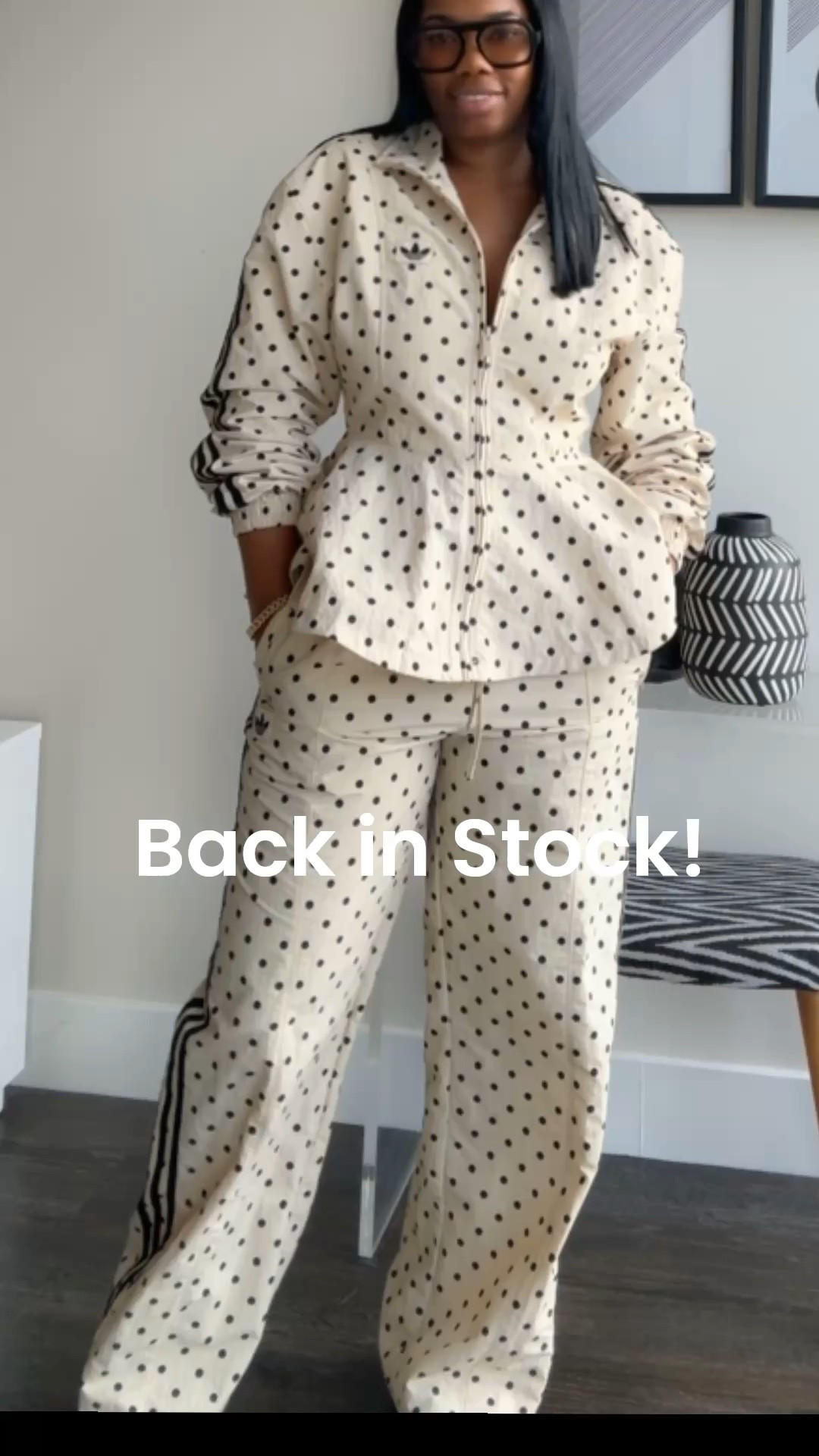 This Adidas X ASOS Peplum Polka dot Set is fire! 🔥

The fit is amazing. Wearing a size S top and M bottom. 

#ltkstyle #outfitinspo

#LTKootd