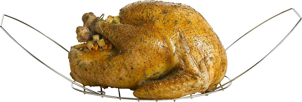 Nifty Turkey Lifter - Easy-Grip Handles, Chrome Plated Steel, Up to 30 Pound Roast, Dishwasher Sa... | Amazon (US)