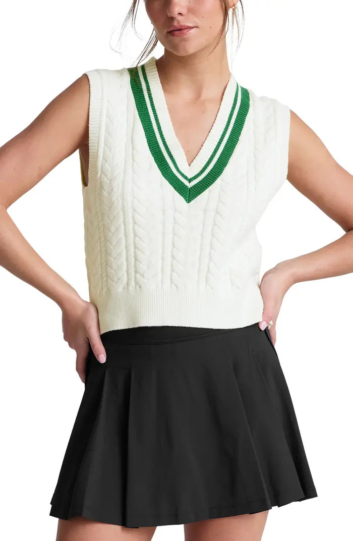 Cable Tipped Sweater Vest | Nordstrom
