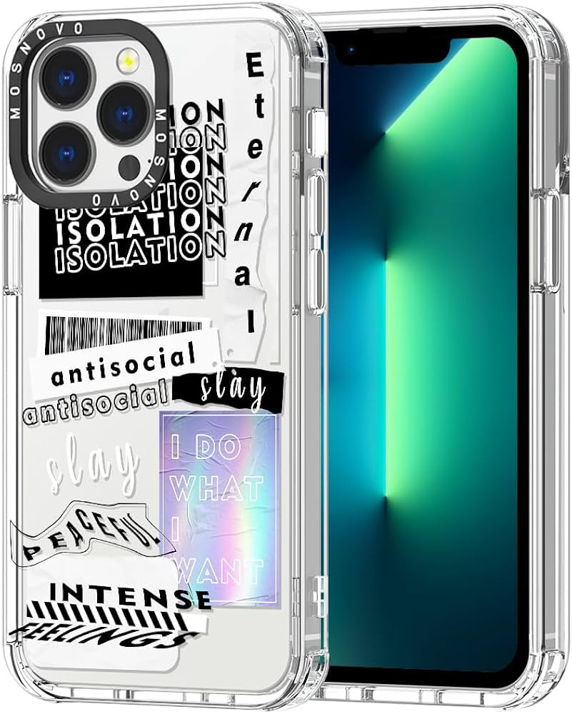 MOSNOVO for iPhone 13 Pro Case, [Buffertech 6.6 ft Drop Impact] [Anti Peel Off] Clear Shockproof ... | Amazon (US)