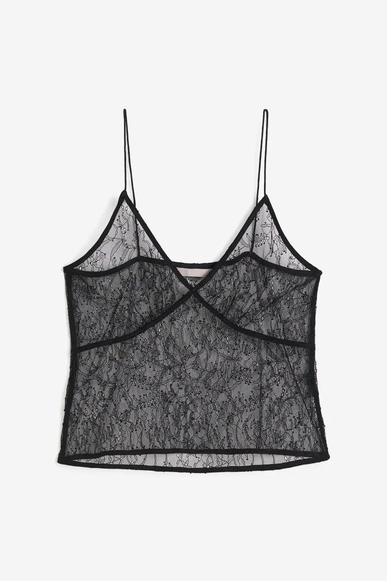 Lace strappy top | H&M (UK, MY, IN, SG, PH, TW, HK)