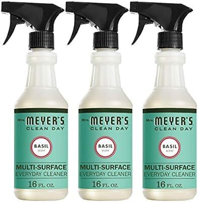 Mrs. Meyer’s Clean Day Multi-Surface Everyday Cleaner, Basil Scent, 16 ounce bottle (Pack of 3) | Amazon (US)