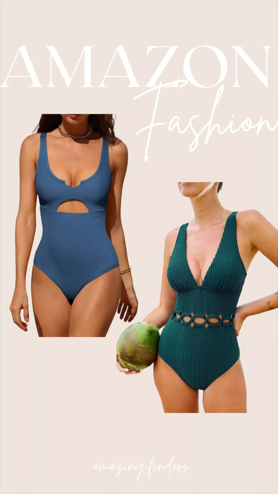 Charmo Ribbed One Piece Swimsuits … curated on LTK