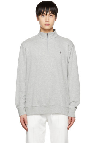 Polo Ralph Lauren - Gray Half-Zip Sweatshirt | SSENSE