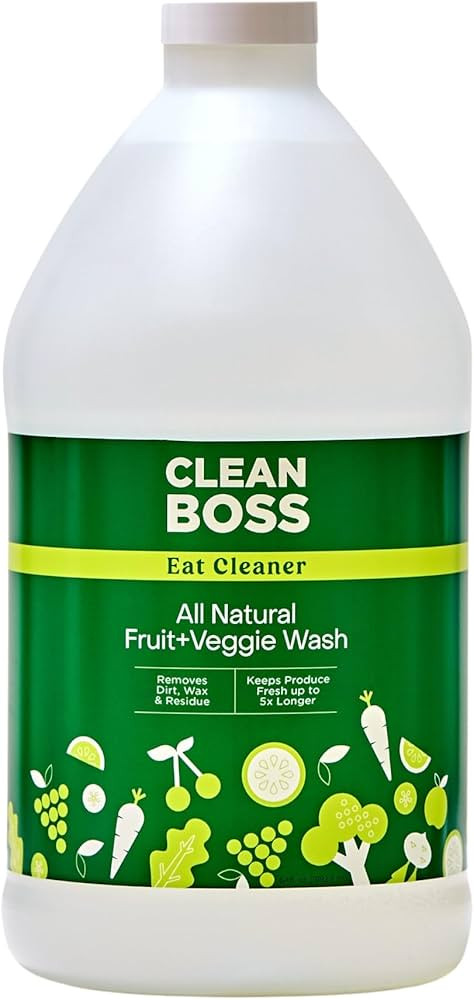 CleanBoss Eat Cleaner Triple-Action Fruit + Veggie Wash Refill - 64 oz - Removes Harmful Residue ... | Amazon (US)
