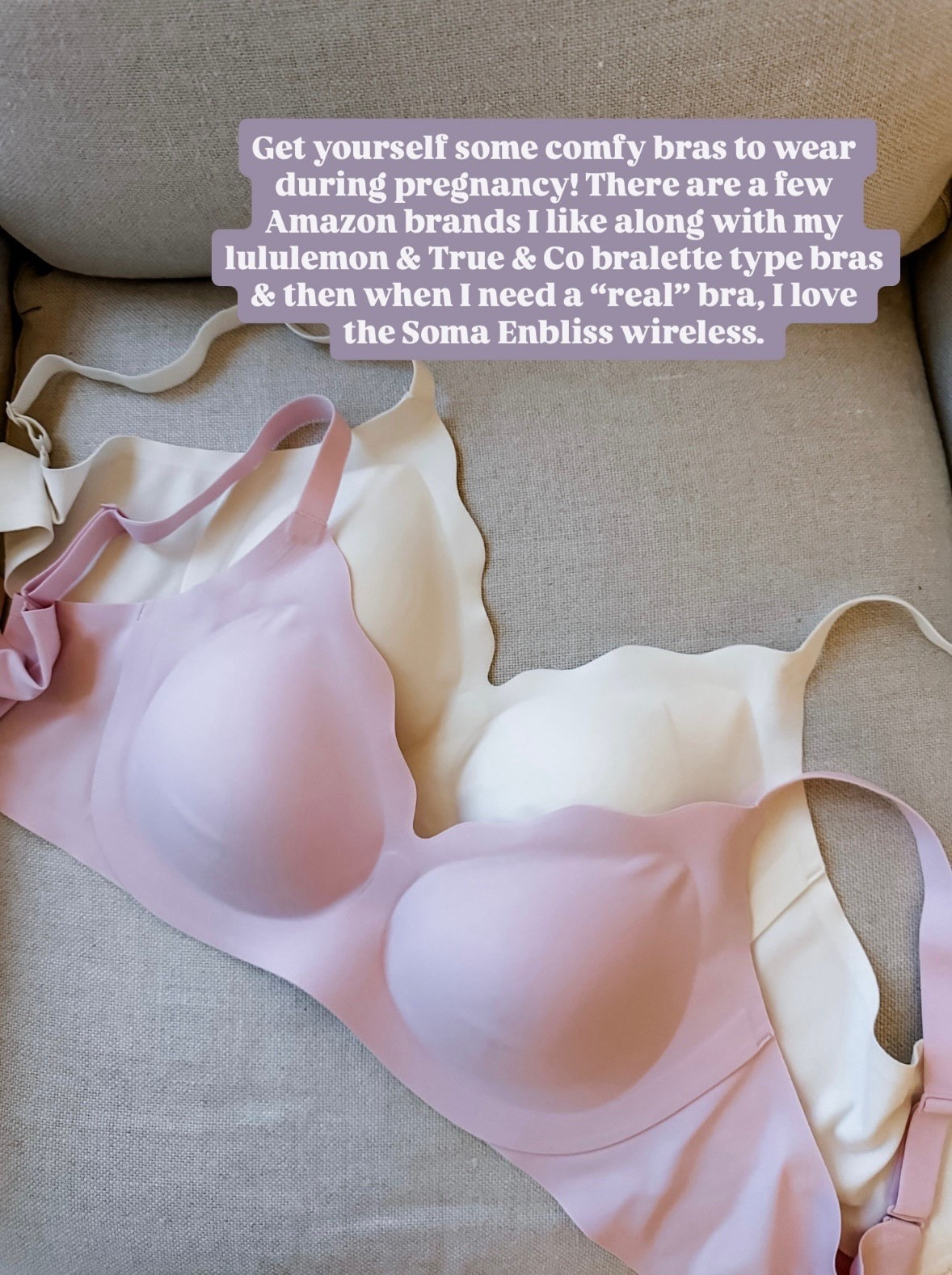 These bras are so comfy! Here are some of my favorites! 

Loverly Grey, wireless bras, pregnancy essentials, maternity essentials 

#LTKBaby #LTKBump