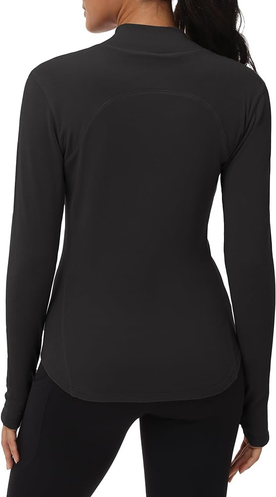 THE GYM PEOPLE Fleece Mock Turtleneck Pullover Base Layer Shirts Long Sleeve Workout Tops with Th... | Amazon (US)