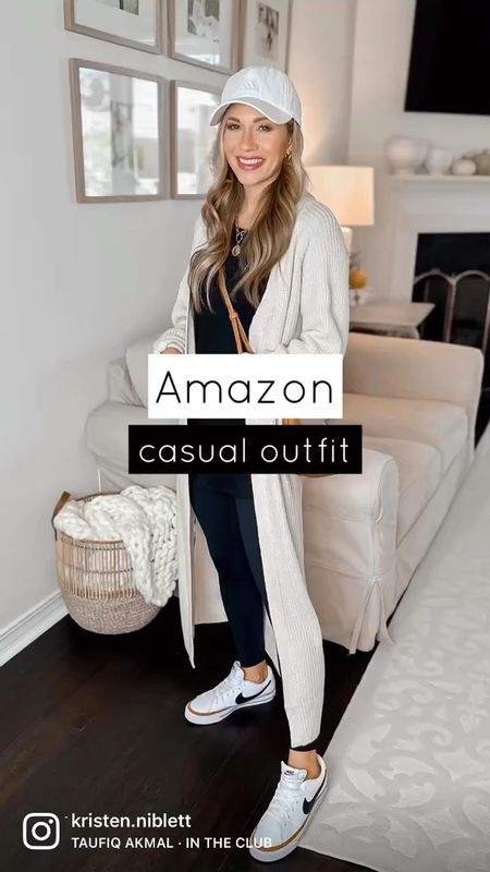 Casual fall outfit // wearing a small in Amazon tunic top, small in amazon cardigan and xs in amazon leggings.  //

Nike court legacy sneakers. Amazon crossbody bag. Amazon fall bag. Nike sneakers. Chunky cardigan. Lululemon dupe leggings. Travel outfit. Travel style. Mom outfit. Mom style.  Mom fashion. Mom life  

#LTKshoecrush #LTKitbag #LTKSeasonal