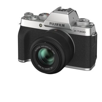 Appareil photo hybride Fujifilm X-T200 gris + XC 15-45mm f/3.5-5.6 OIS PZ noir | Fnac FR