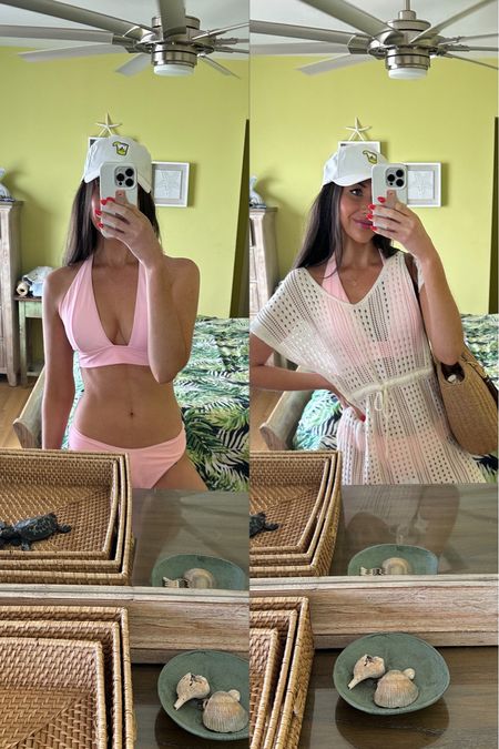 Todays beach outfit ☀️ Amazon swimsuit & cover up 