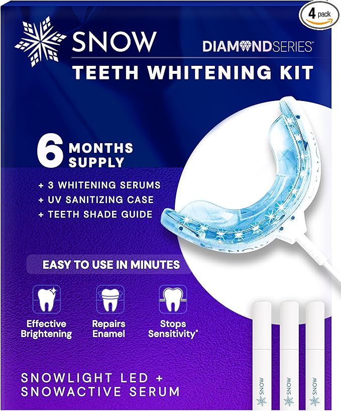 Snow Teeth Whitening Kit - Snow Teeth Whitening Serum and LED Mouthpiece Whitener, Formulated wit... | Amazon (US)