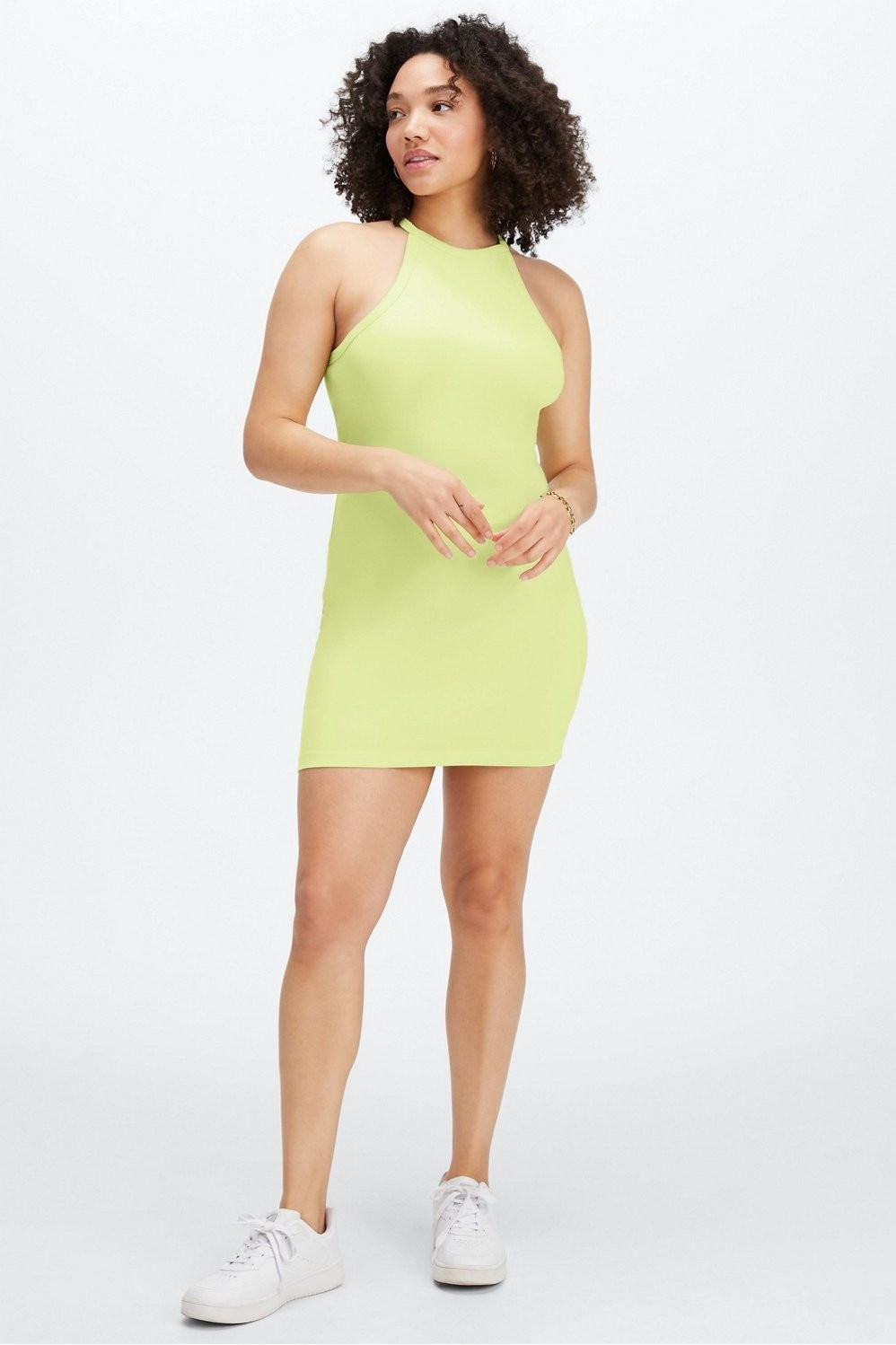 Live-In High Neck Tank Dress | Fabletics - North America