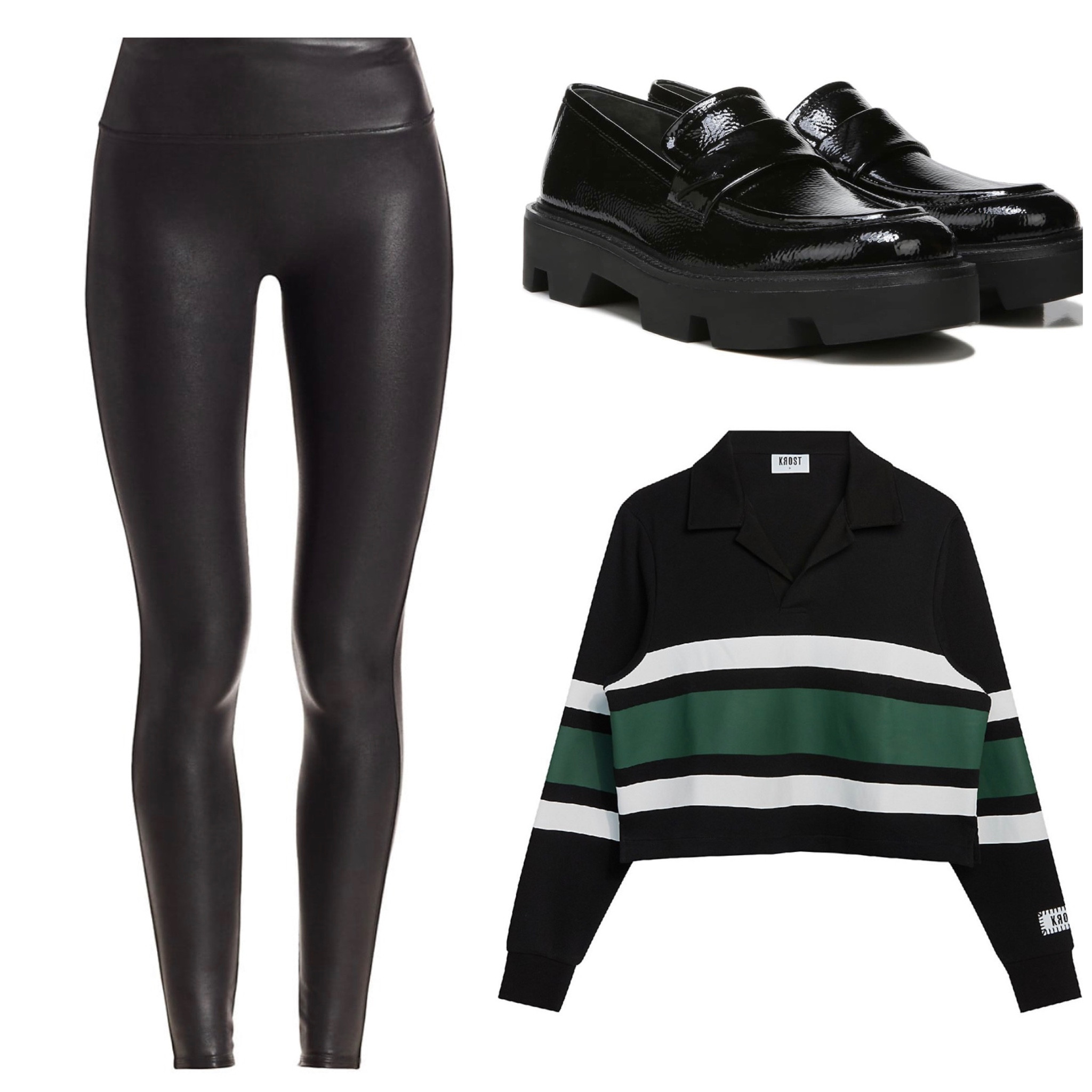 Stylish fit for the day #spanx #leggings #blackloafers #polosweater 

#LTKshoecrush #LTKtravel #LTKstyletip