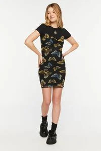 Mesh Butterfly Print Cami Mini Dress | Forever 21 (US)