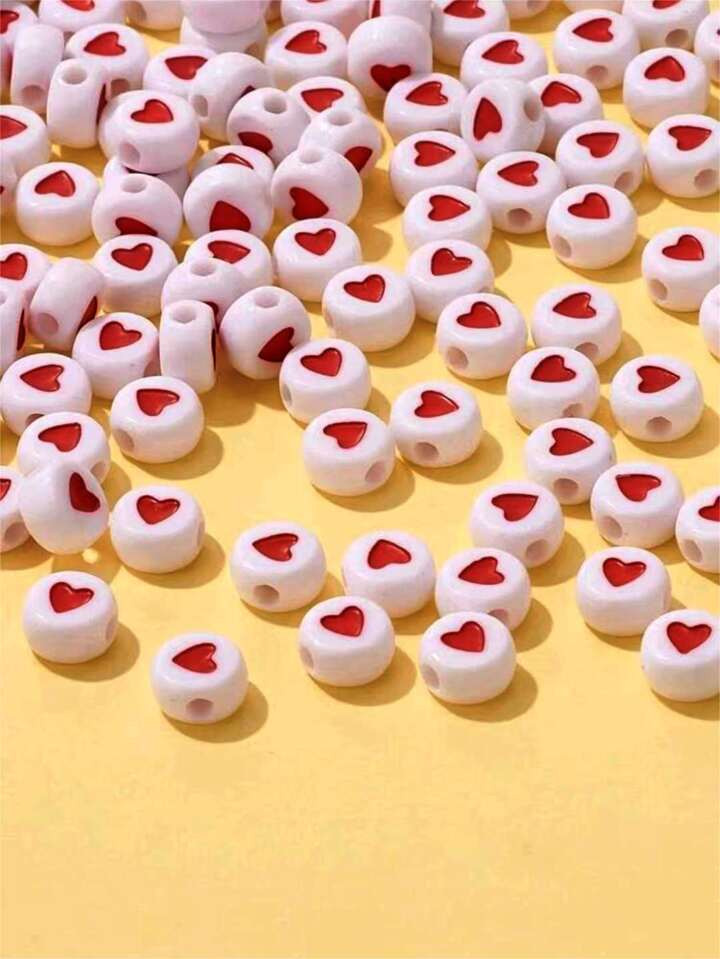 100 peças Miçanga diy detalhe do coração | SHEIN
