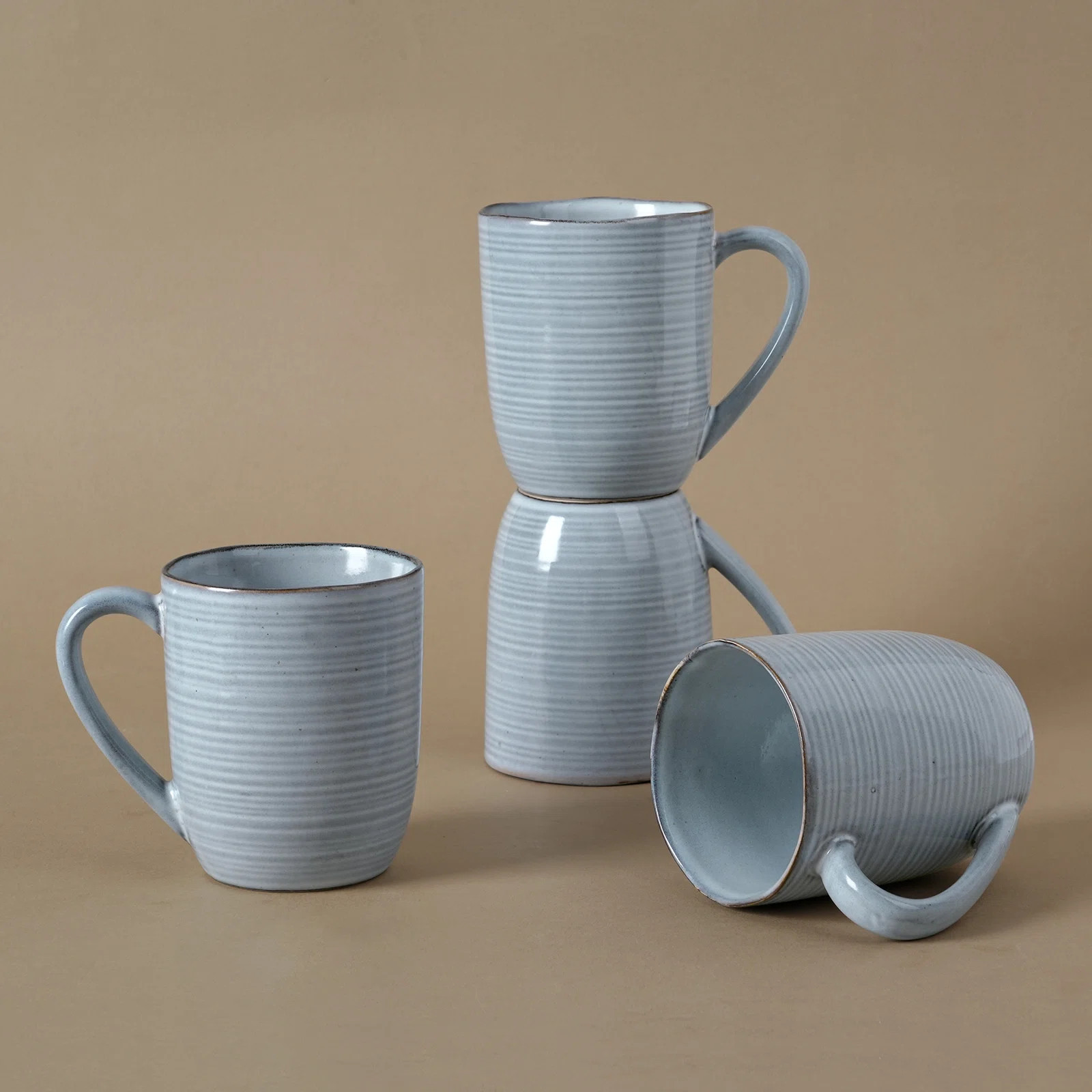 Fellows 4 Piece Stoneware Coffee Mug Set | Birch Lane
