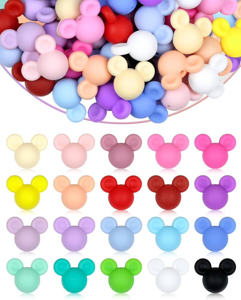 FIVEIZERO 60PCS Mouse Silicone Focal Beads | Amazon (US)