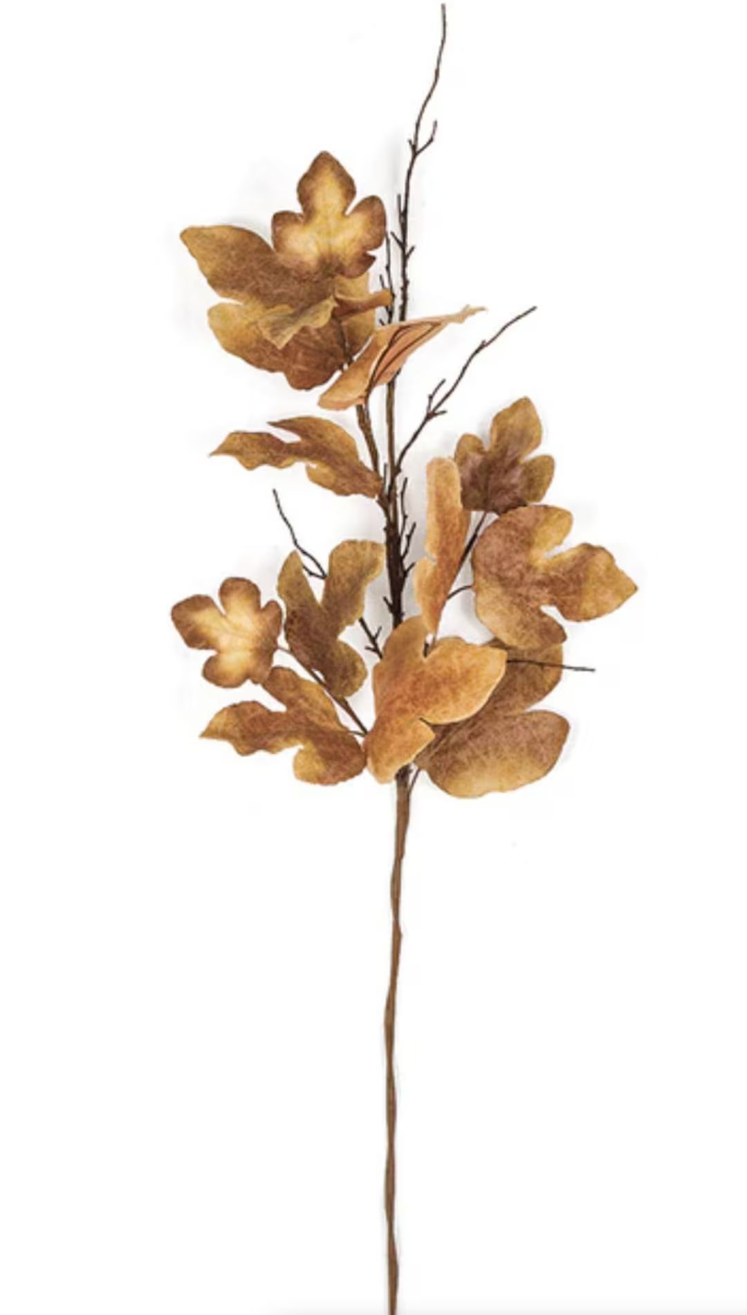 Fall Brown/Green Maple 4ft Leaf Spray/Stem with Twigs Brown Leaves 48" Farmhouse Decor Wedding Fl... | Etsy (US)