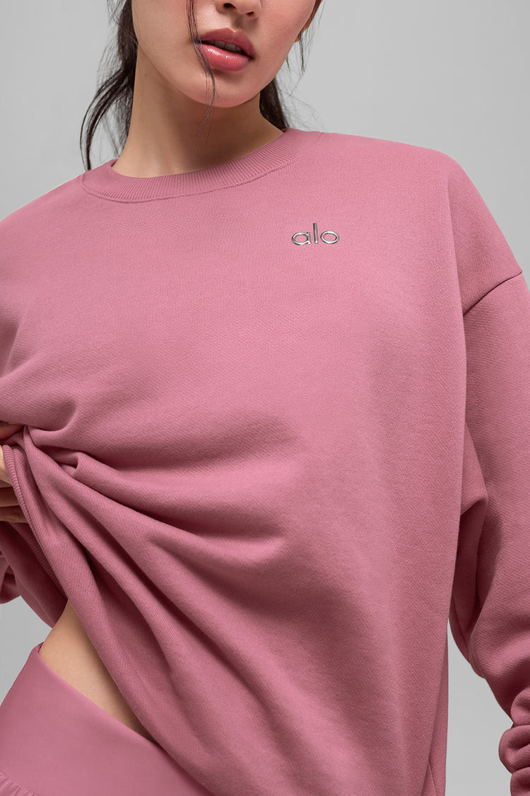 Accolade Crew Neck Pullover - Burgundy | Alo Yoga (US)