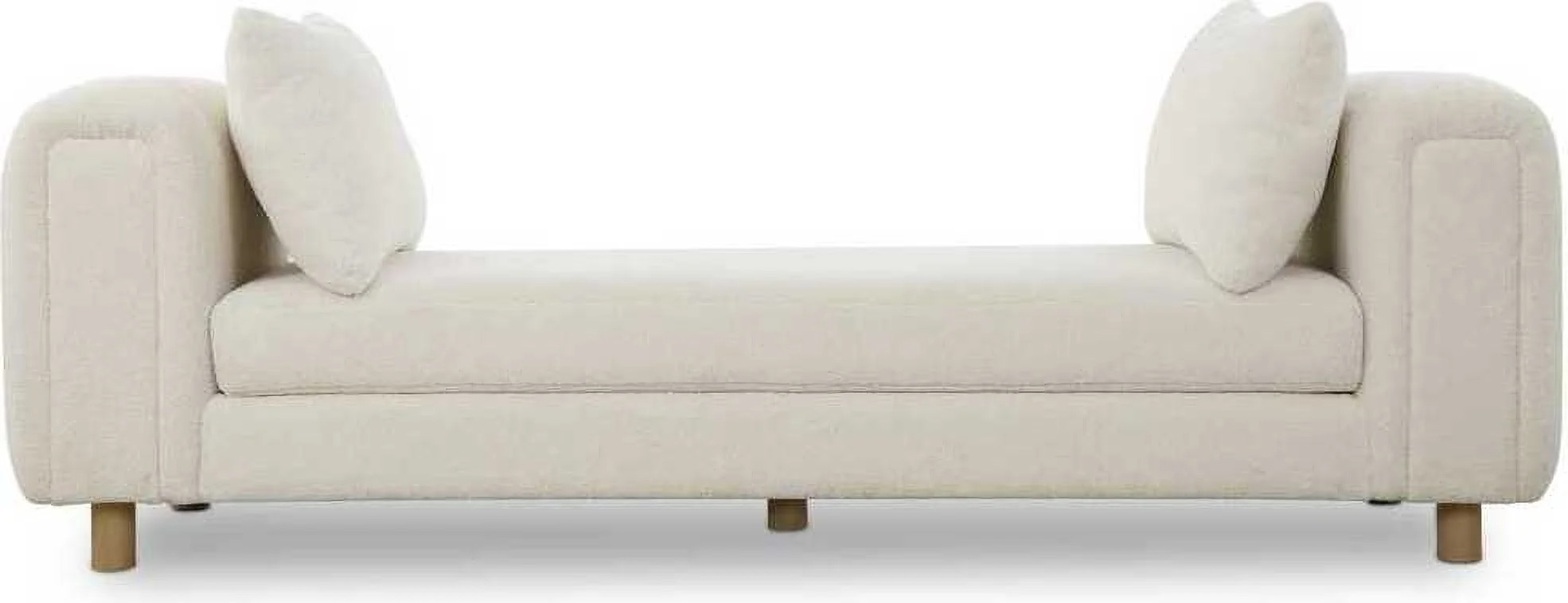 Repose Oversized Bench In Ivory | 1stopbedrooms