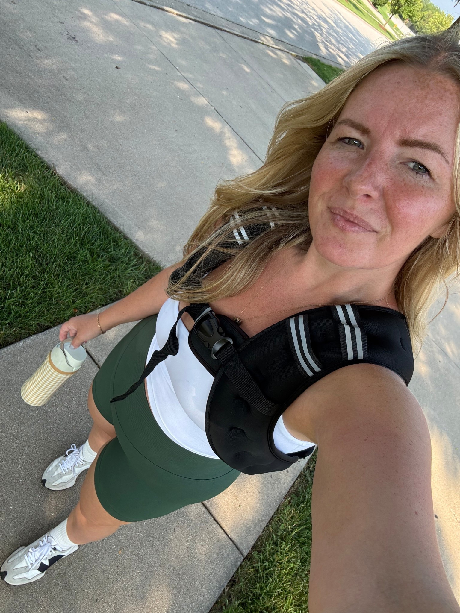 Today’s walk outfit! These shoes are really comfortable but I also ordered another pair to compare for walks! My weighted vest has been a game changer! 



#LTKActive #LTKFindsUnder100 #LTKShoeCrush