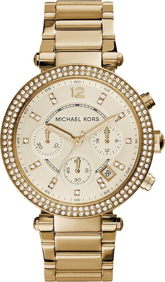 Michael Kors Parker Stainless Steel Watch With Glitz Accents | Amazon (US)