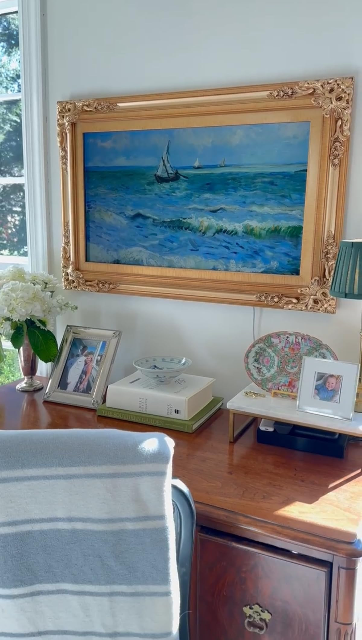 Samsung QLED TV 32-Inch LS03C Series, Anti-Reflection Display, Smart TV, Art Mode, Wall Mount Inc... | Amazon (US)