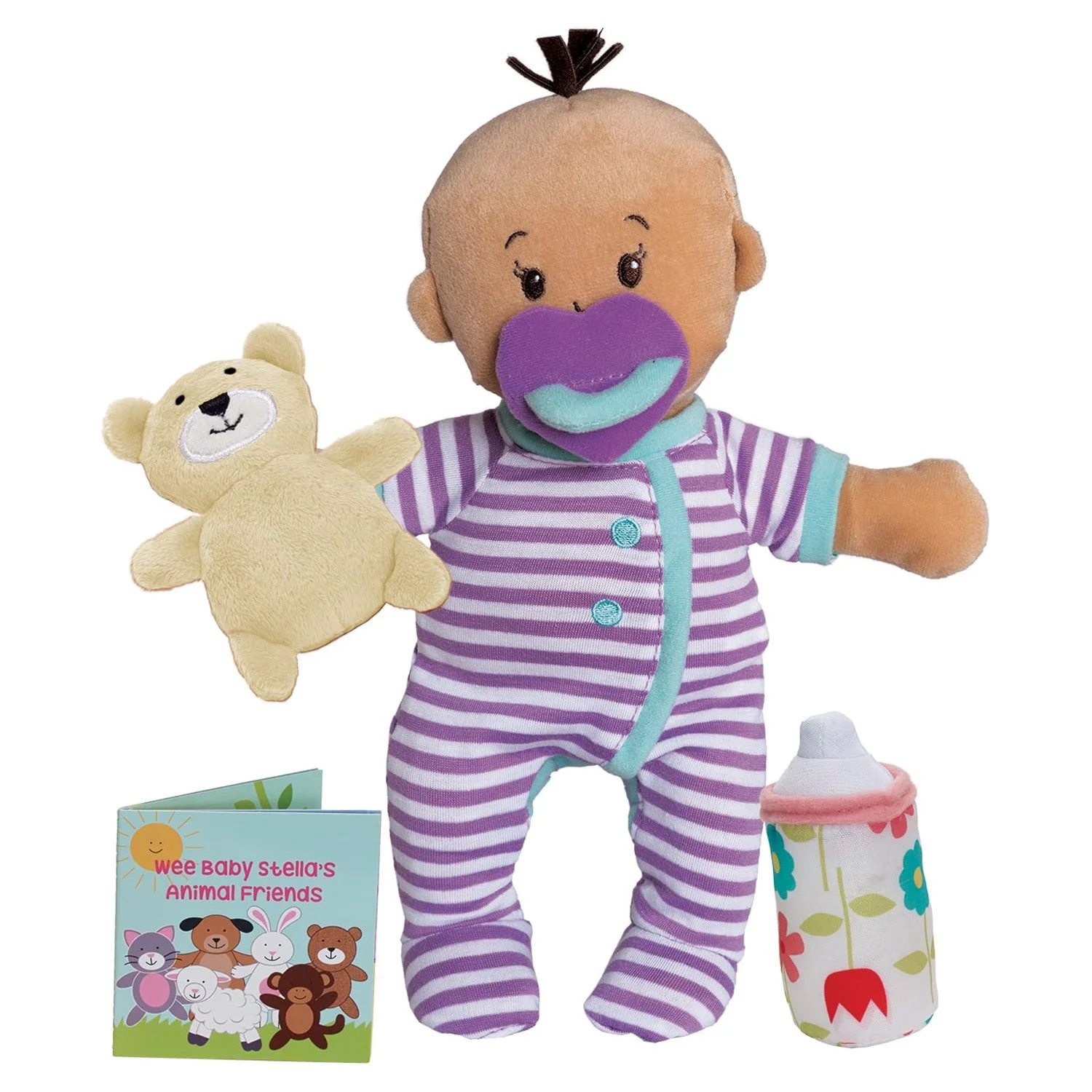 Manhattan Toy Wee Baby Stella Beige Sleepy Times Scent 12" Soft Baby Doll Set - Walmart.com | Walmart (US)