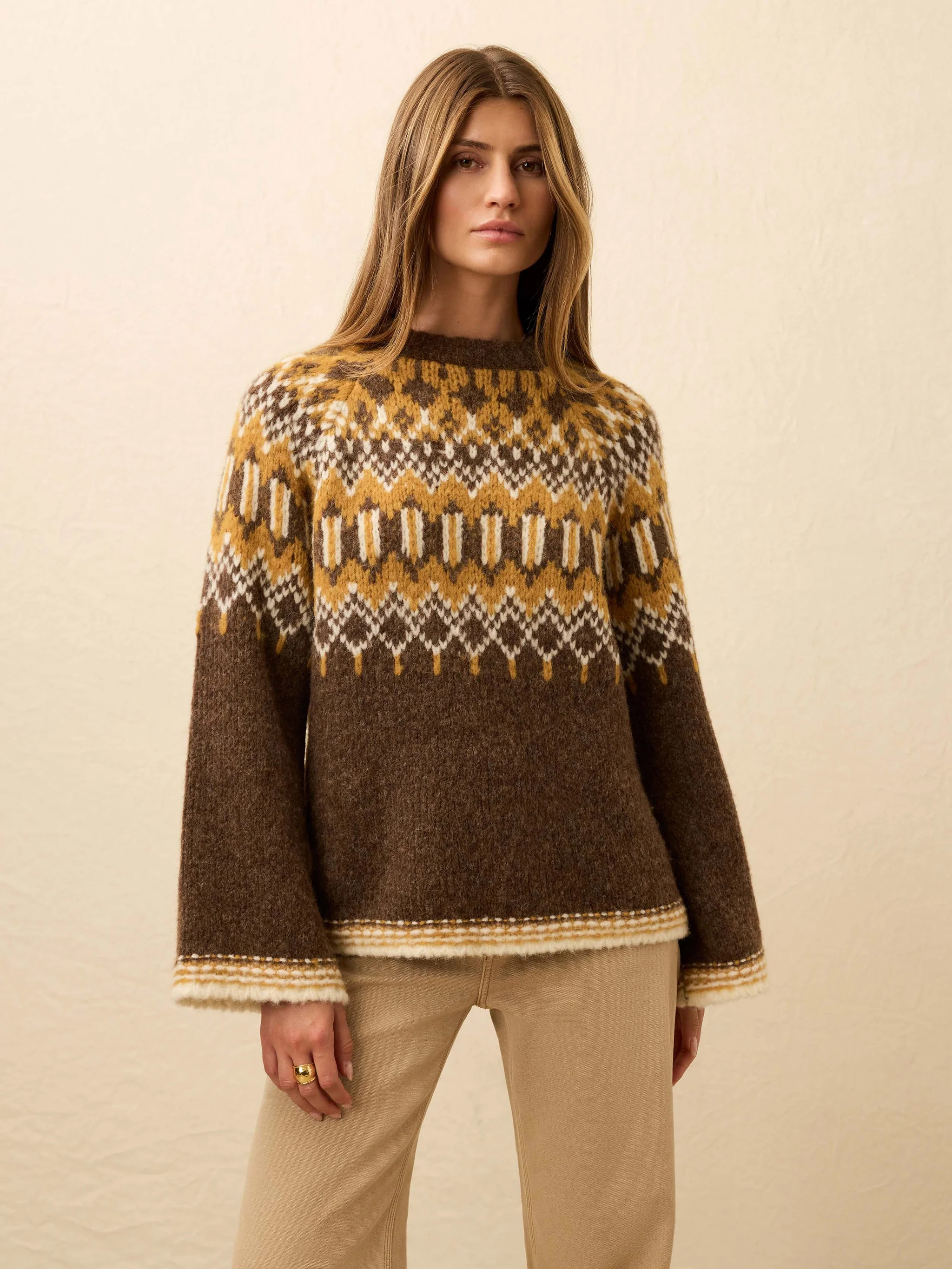 Summit Fairisle Crewneck Sweater - Harvest Trails | Faherty