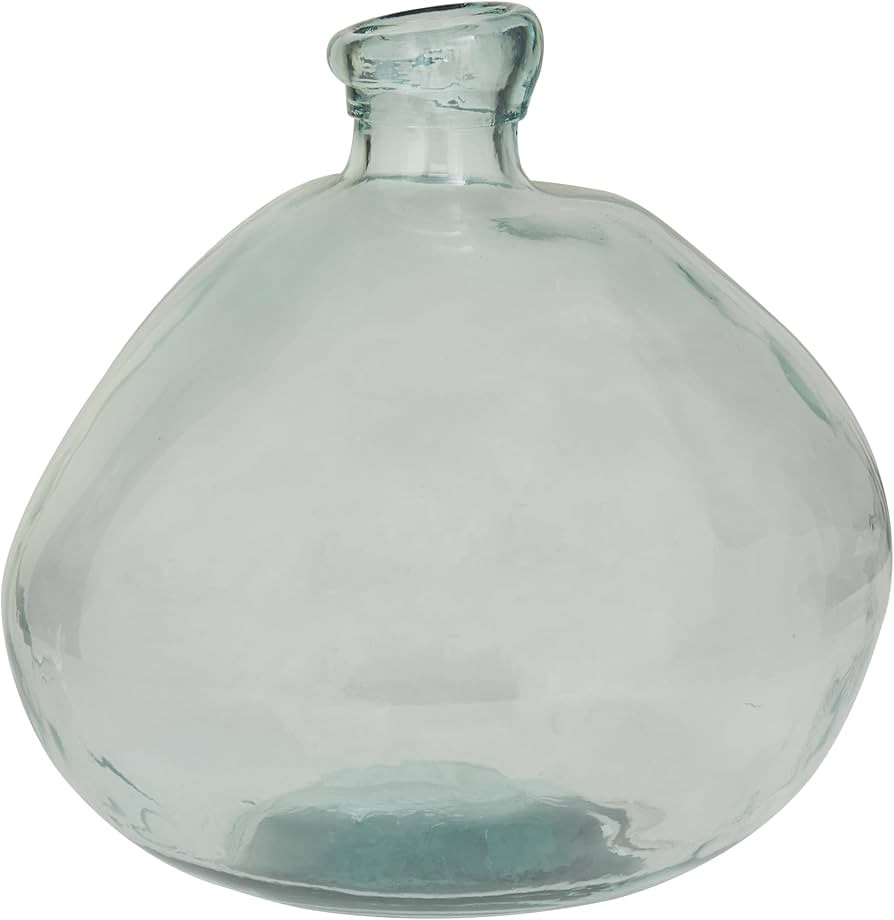 Deco 79 Recycled Glass Handmade Decorative Vase Spanish Centerpiece Vase, Flower Vase for Home De... | Amazon (US)