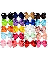 3 in 4.5in 6in Hair Bows For Girls Grosgrain Ribbon Large Butique Bow Clip Teens Toddlers Kids Ch... | Amazon (US)