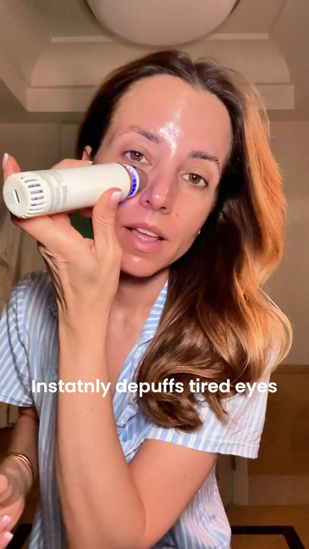 Instantly depuffs tired eyes. Has cold and hot settings. I always bring this when I travel too! Travel necessities.

#LTKBeauty #LTKselfcare #LTKmorningroutine