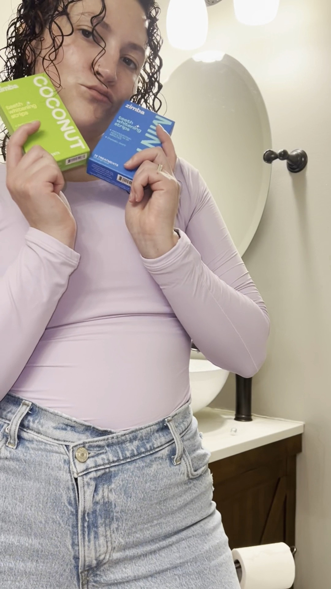 My favorite teeth whitening strips are at @Walgreens I picked mine up on Walgreens online!! @Zimba Whitening 💚🩵 #ZimbaAtWalgreens #ShopZimba #ZimbaWhitening #TeethWhitening #OneStripWonder #ad 

#LTKBeauty