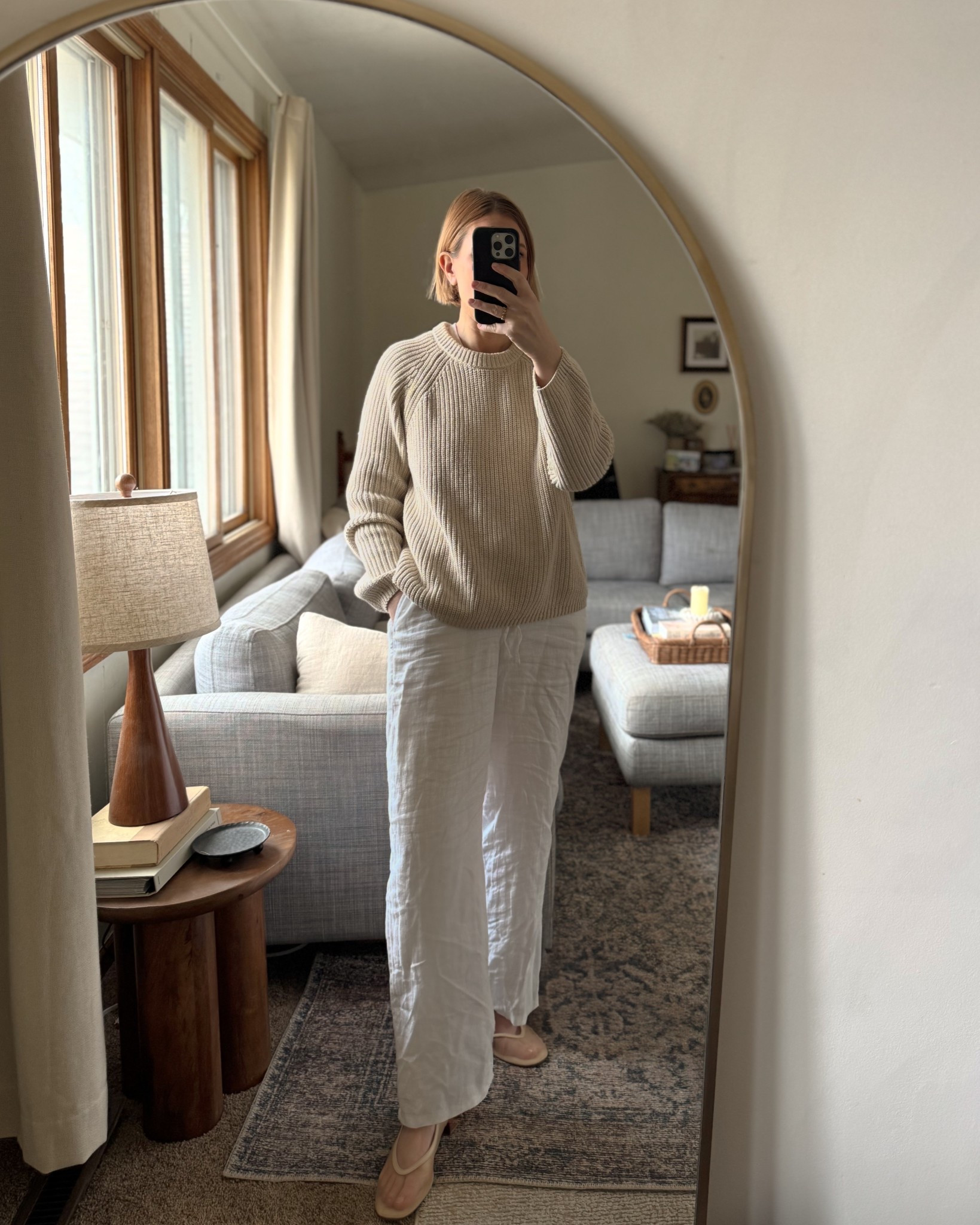 One of the best combos - a cozy sweater with soft linen pants 

#LTKSeasonal #LTKOver40