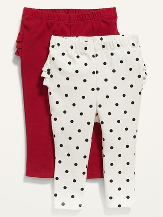 Ruffle-Back Jersey Leggings 2-Pack for Baby | Old Navy (US)