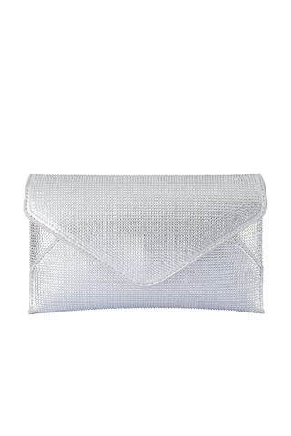 olga berg Eloise Crystal Clutch in Silver from Revolve.com | Revolve Clothing (Global)