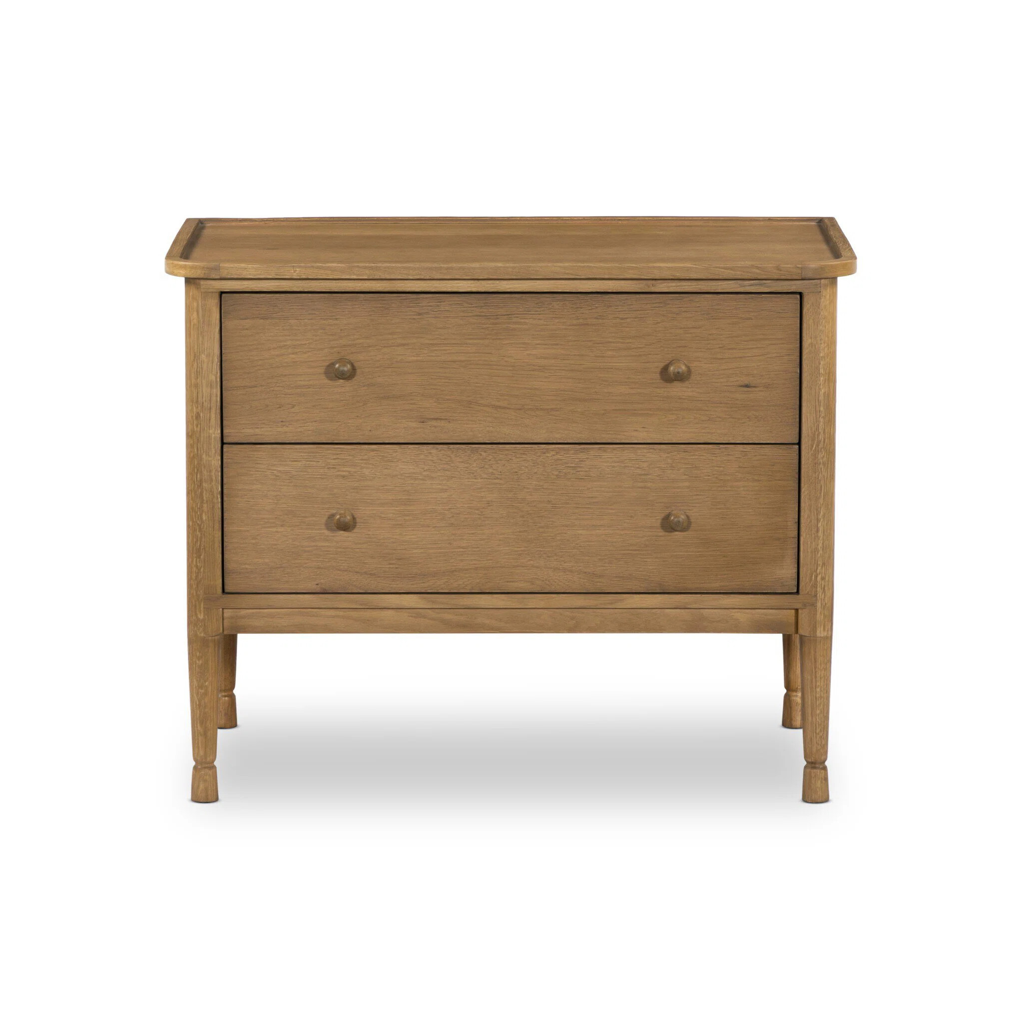 FRANNY 2 - Drawer Solid Wood Nightstand | Perigold